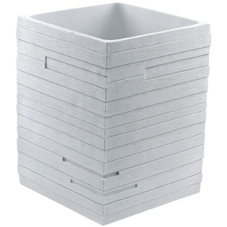 Waste Basket White Free Standing Waste Can Gedy QU09-02